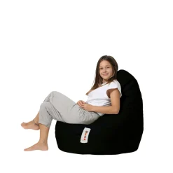 Pouf poire extérieur noir ARTA