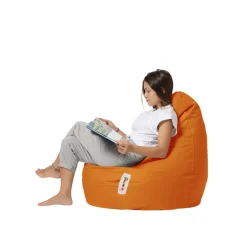 Pouf poire extérieur orange ARTA