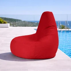 Pouf poire extérieur rouge ARTA