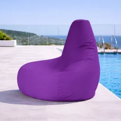 Pouf poire extérieur violet ARTA