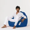Pouf poire XXL extérieur bleu ARTA