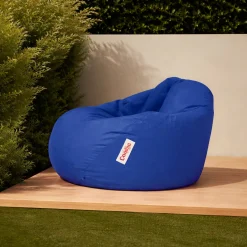 Pouf poire XXL extérieur bleu ARTA