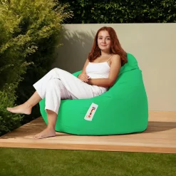 Pouf poire XXL extérieur vert ARTA