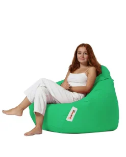 Pouf poire XXL extérieur vert ARTA