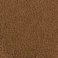 Pouf rond en tissu terracotta CASTILLE
