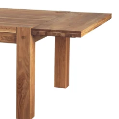 Rallonge 45 cm chêne massif pour table carrée 140 cm FJORD