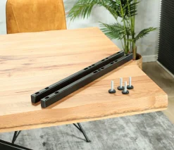 Rallonge pour les tables en chêne huilé bords naturels 180 / 200 / 220 et 240 cm PALERME (50 cm)
