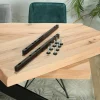Rallonge pour les tables en chêne blanc bords naturels 180 / 200 / 220 et 240 cm PALERME (50 cm)