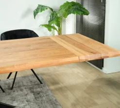 Rallonge pour les tables en chêne huilé bords naturels 300 cm PALERME (50 cm)