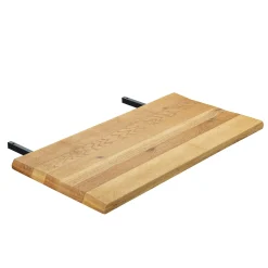 Rallonge pour table extensible en chêne huilé bords naturels 140 cm ETNA (50 cm)