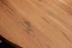 Rallonge pour table ronde / carrée extensible en chêne huilé 120 cm PALERME (40 cm)