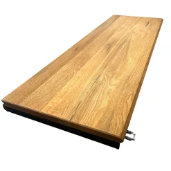 Rallonge pour table ronde et carrée extensible en chêne huilé 130 cm PALERME (40 cm)