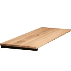 Rallonge pour table ronde et carrée extensible en chêne blanc 130 cm PALERME (40 cm)