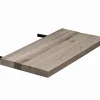 Rallonge pour tables en chêne grisé bords naturels largeur 100 cm (50 cm) PALERME