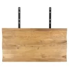 Rallonges en bois de chêne clair avec bordures naturelles pour table à manger SAVONE 300 cm (lot de 2)
