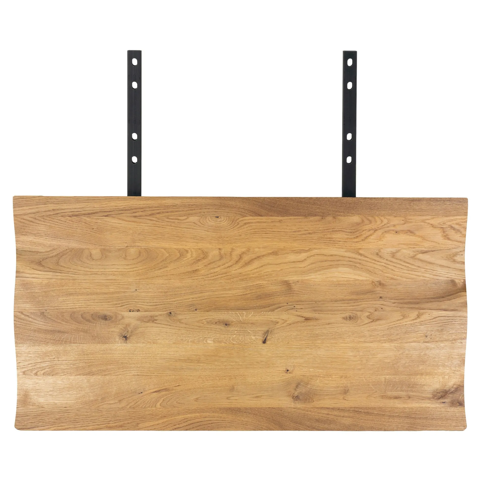 Rallonges en bois de chêne clair avec bordures naturelles pour table à manger SAVONE 300 cm (lot de 2)