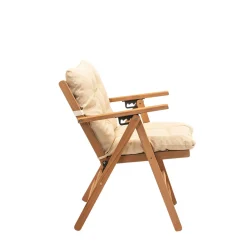 Salon de jardin en bois - compact & confort SORA