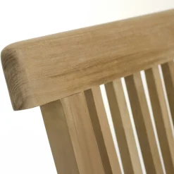 Salon de jardin en teck Table ovale 120/180 cm + 6 chaisespliantes SUMMER