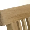 Salon de jardin en teck Table rectangle 120/180 cm et 6 chaises Java pliantes SUMMER