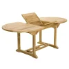 Salon de jardin Teck table ovale 150/200cm 6 chaises SUMMER