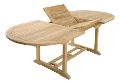 Salon de jardin Teck table ovale 180x100cm 6 chaises SUMMER
