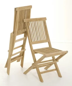 Salon jardin Teck table extensible 180/240cm 6 chaises SUMMER
