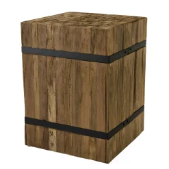 Sellette porte-plante en teck recyclé 46 cm MATT