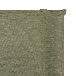 Set de 2 fauteuils pliants bambou, dossier/assise en tissu vert CALVIA