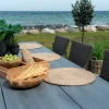 Set de table rond en jute tressée (lot de 4)