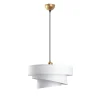 Suspension de chambre design – blanche, effet ruban ZURICH
