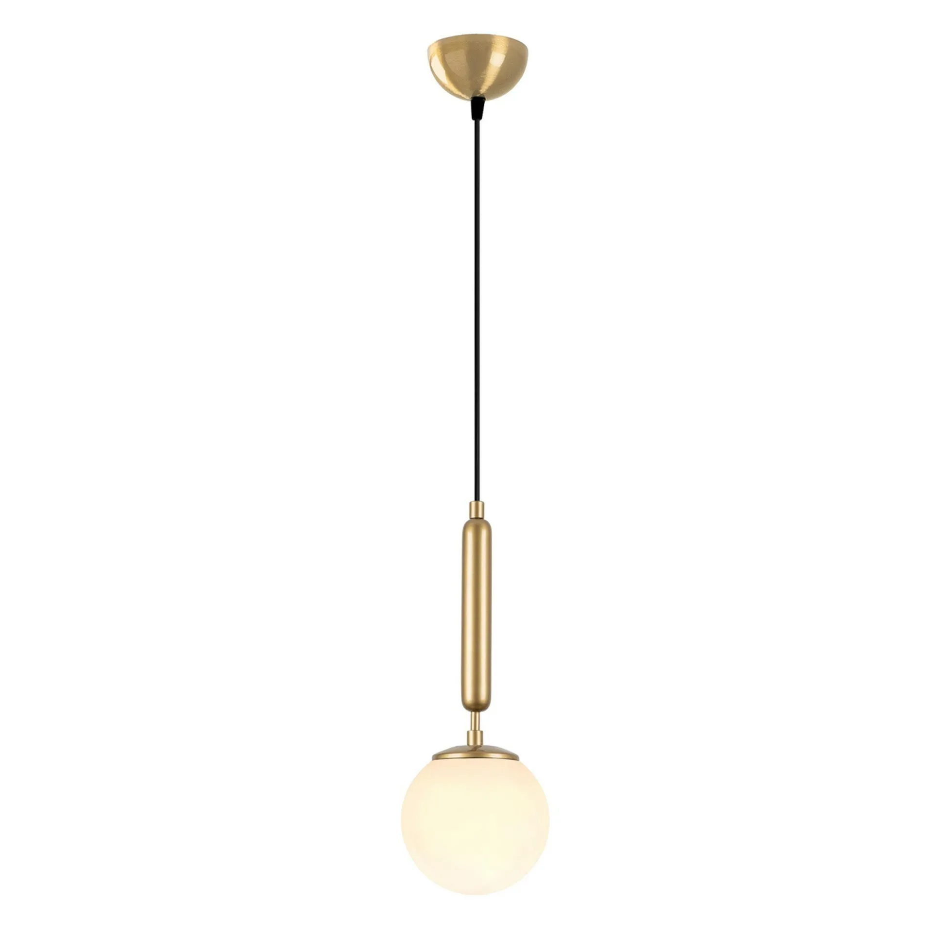 Suspension de chambre – globe blanc et or SIERRE