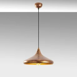 Suspension design cuivrée – forme soucoupe SILE