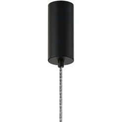 Suspension design LED – abat‑jour verre taillé ambré 365 cm SOLANA