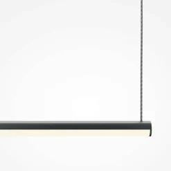 Suspension design LED – barre horizontale noire SALEM
