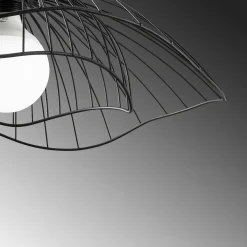 Suspension design noire filaire forme fleur 50 cm SINOP
