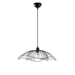 Suspension design noire filaire forme fleur 50 cm SINOP