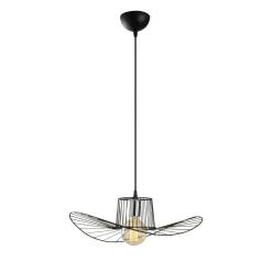 Suspension design noire métal filaire forme ondulée SINOP