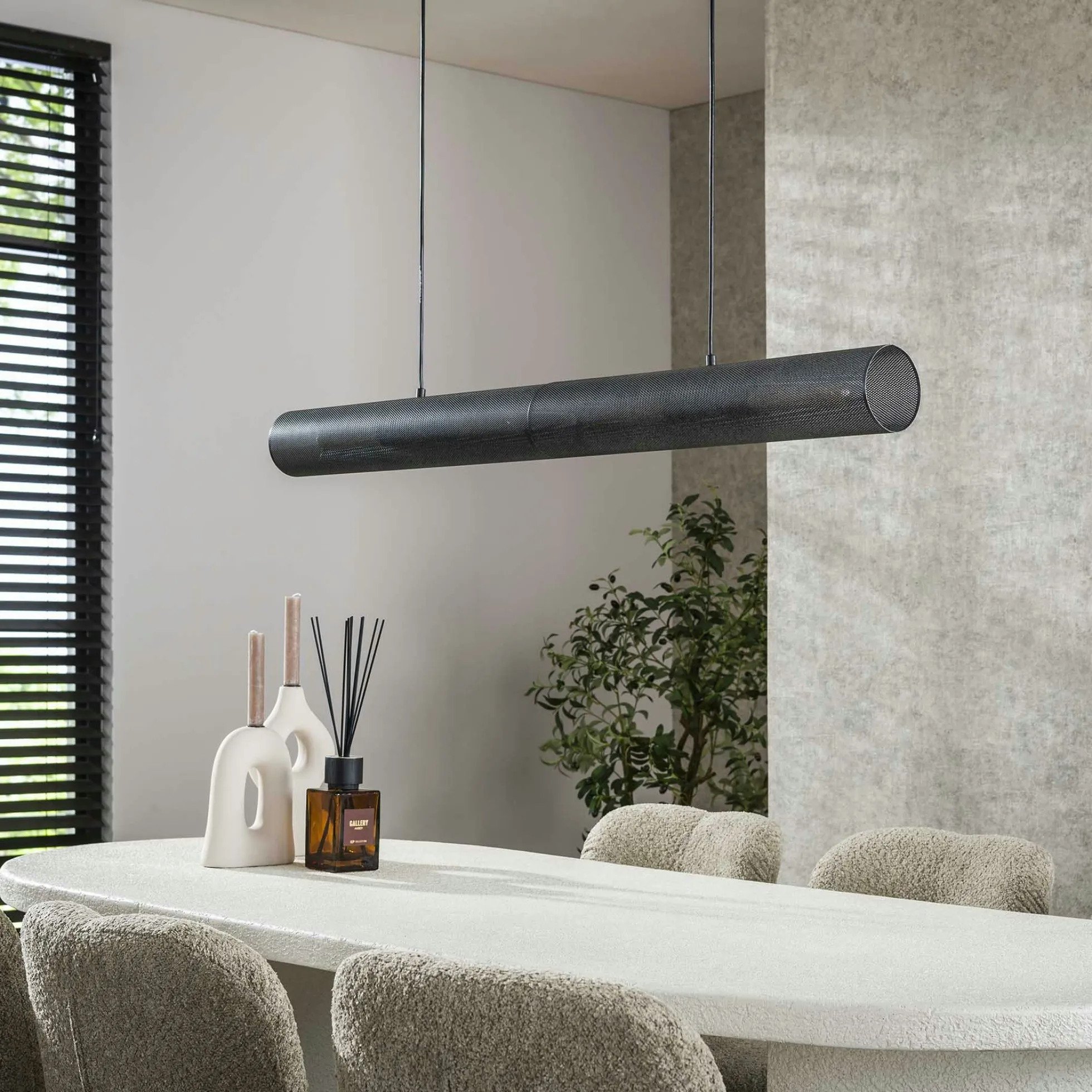 Suspension de table contemporaine forme tube RALF