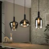Suspension en verre fumé – 3 formes NOVA