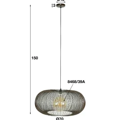 Suspension filaire forme disque RALF