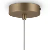 Suspension globe dorée - verre dépoli 18 cm DELTONA