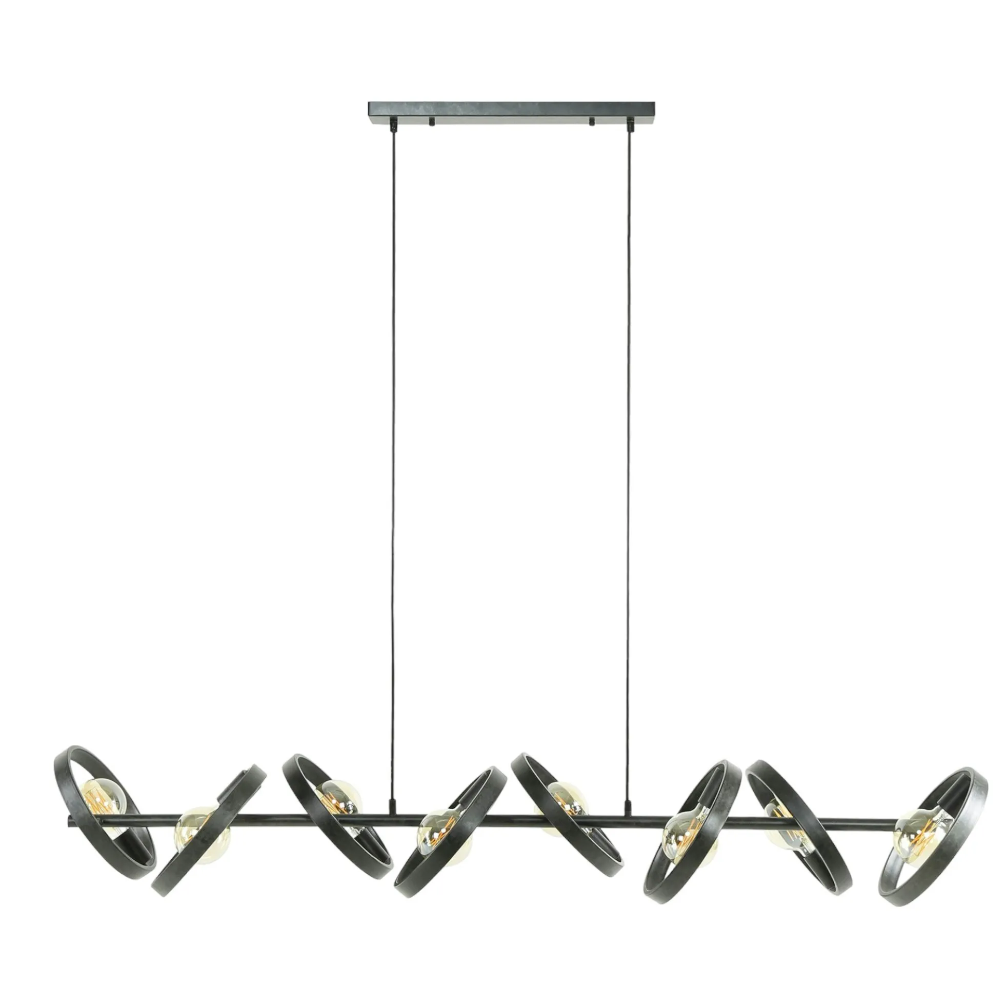 Suspension luminaire 8 anneaux RALF