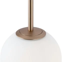 Suspension moderne blanche - 5 globes en grappe DELTONA