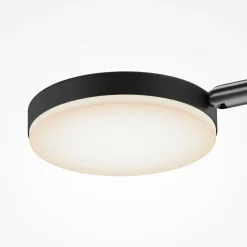 Suspension noire LED – bras articulés avec 4 ampoules OCALA