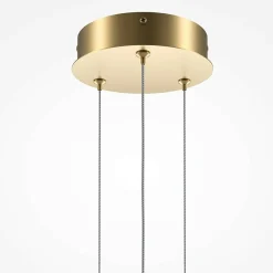 Suspension salon – anneau et barre horizontale dorée SALEM