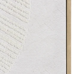 Tableau abstrait broderie tuftée 63 x 93 cm