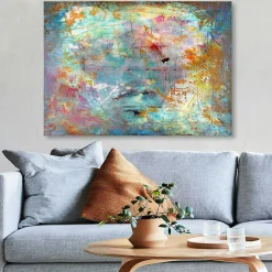 Tableau abstrait coloré – peinture moderne sur toile