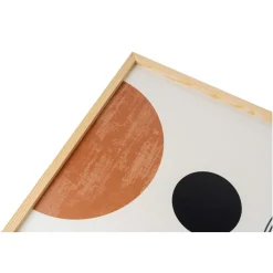 Tableau abstrait noir et brun – thème soleil (lot de 3)
