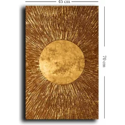 Tableau doré motif soleil – sur toile
