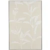 Tableau lin beige fleurs de platre 83 x 123 cm